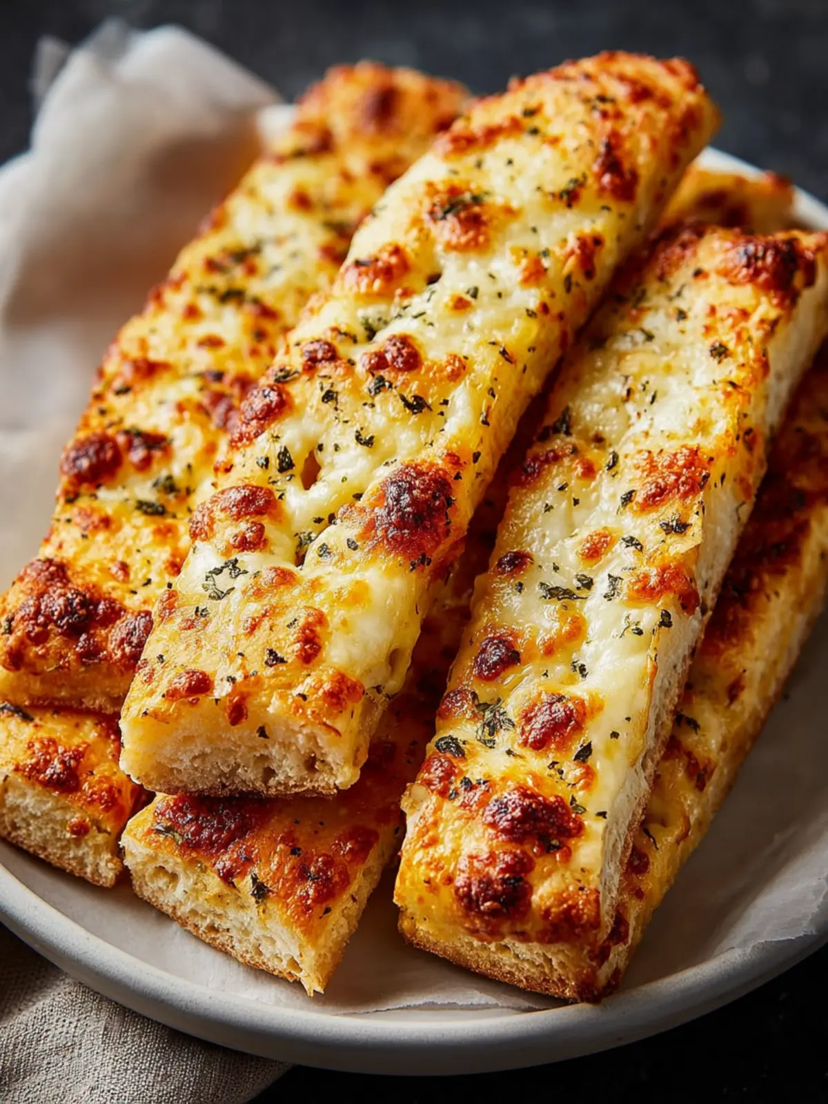 Homemade Cheesy Breadsticks First Image