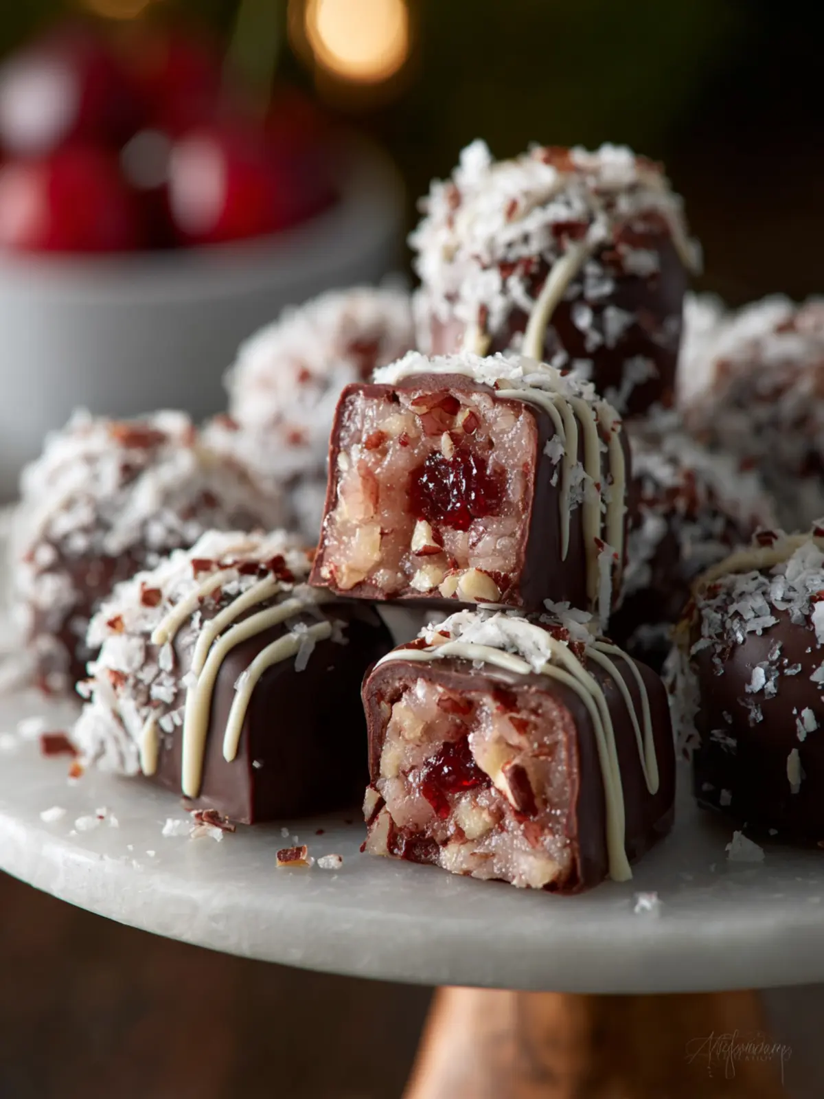 Cherry Coconut Pecan Candies (Martha Washington Style) First Image