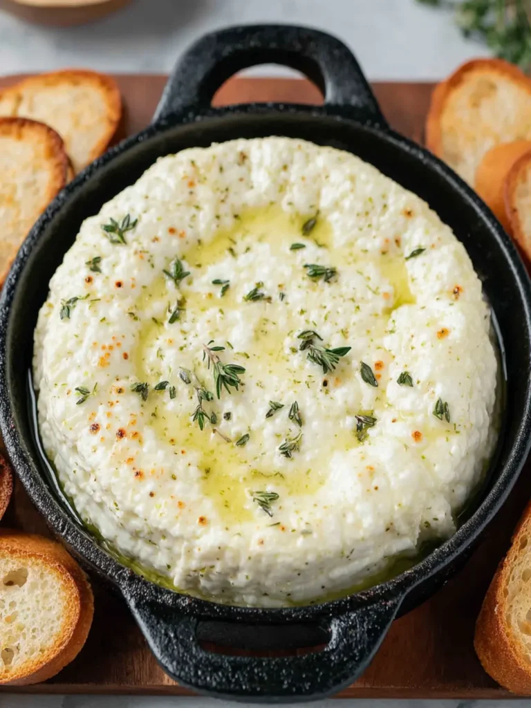 Baked Goat Cheese Dip with Lemon and Thyme First Image