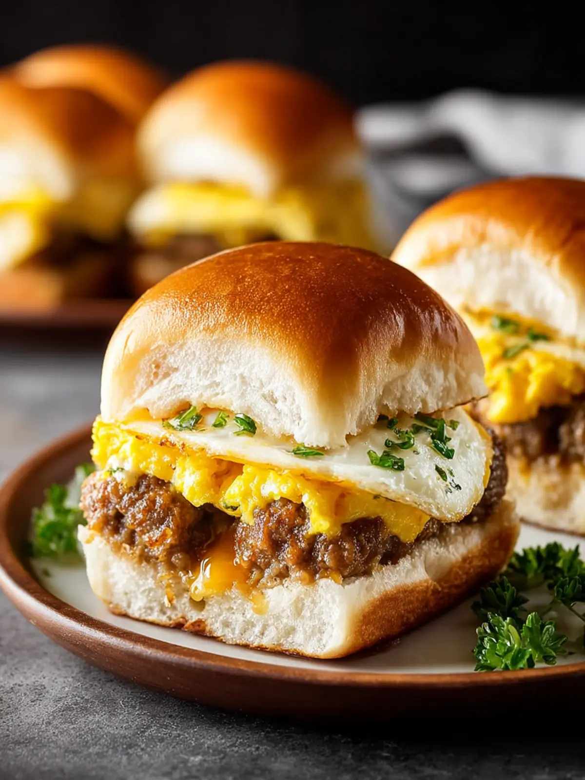 Sausage Egg and Cheese Sliders First Image