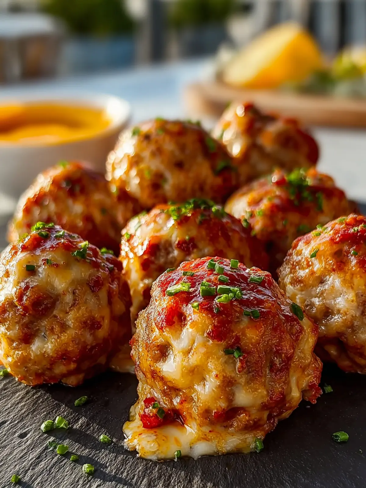 Rotel Cream Cheese Sausage Balls First Image