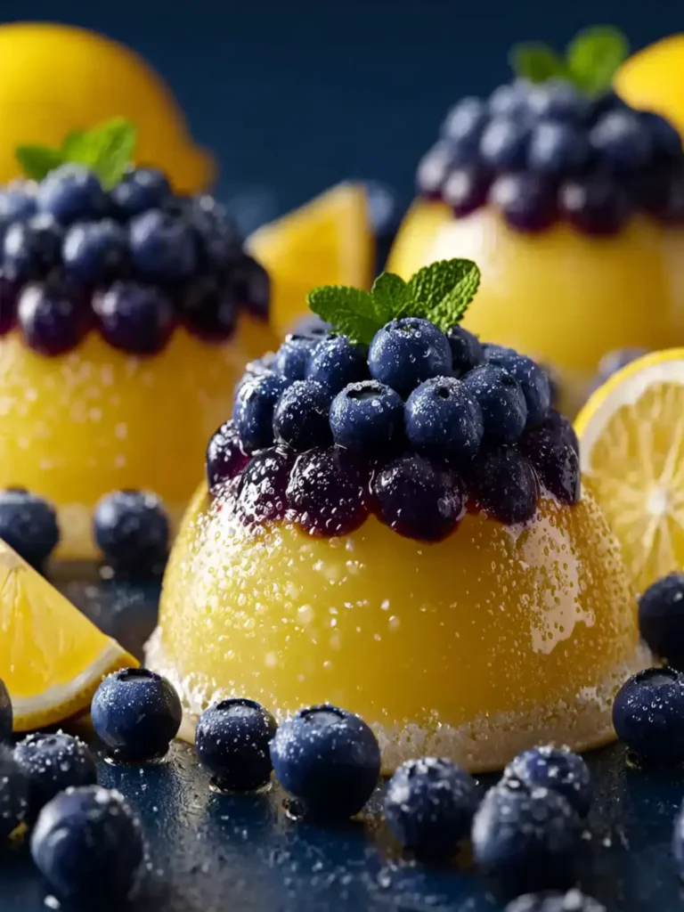Lemon Blueberry Domes First Image