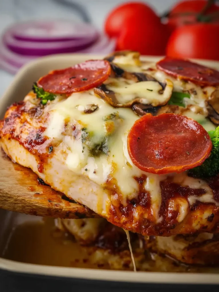 Low Carb Pizza Chicken {Keto Recipe} First Image