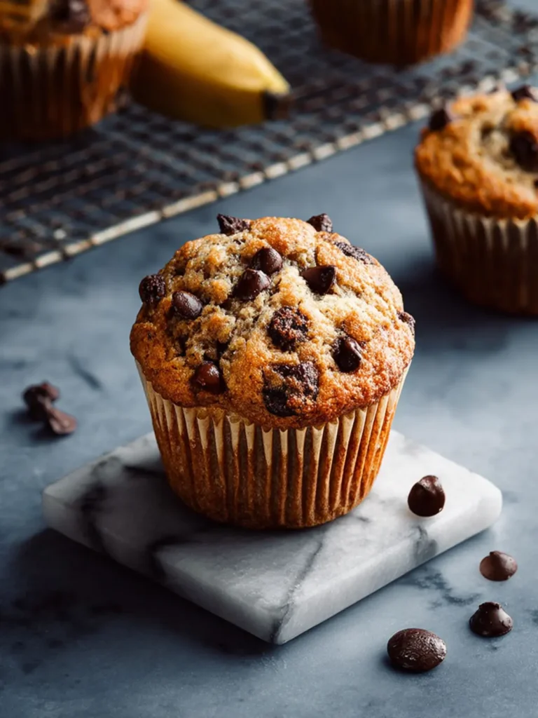 Small Batch Banana Chocolate Muffins First Image