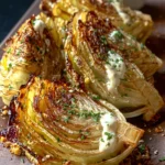 Irresistible Roasted Cabbage Wedges with Garlic Aioli First Image
