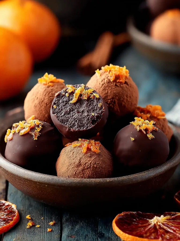 Indulge in Healthy Dark Chocolate Orange Truffles Recipe First Image