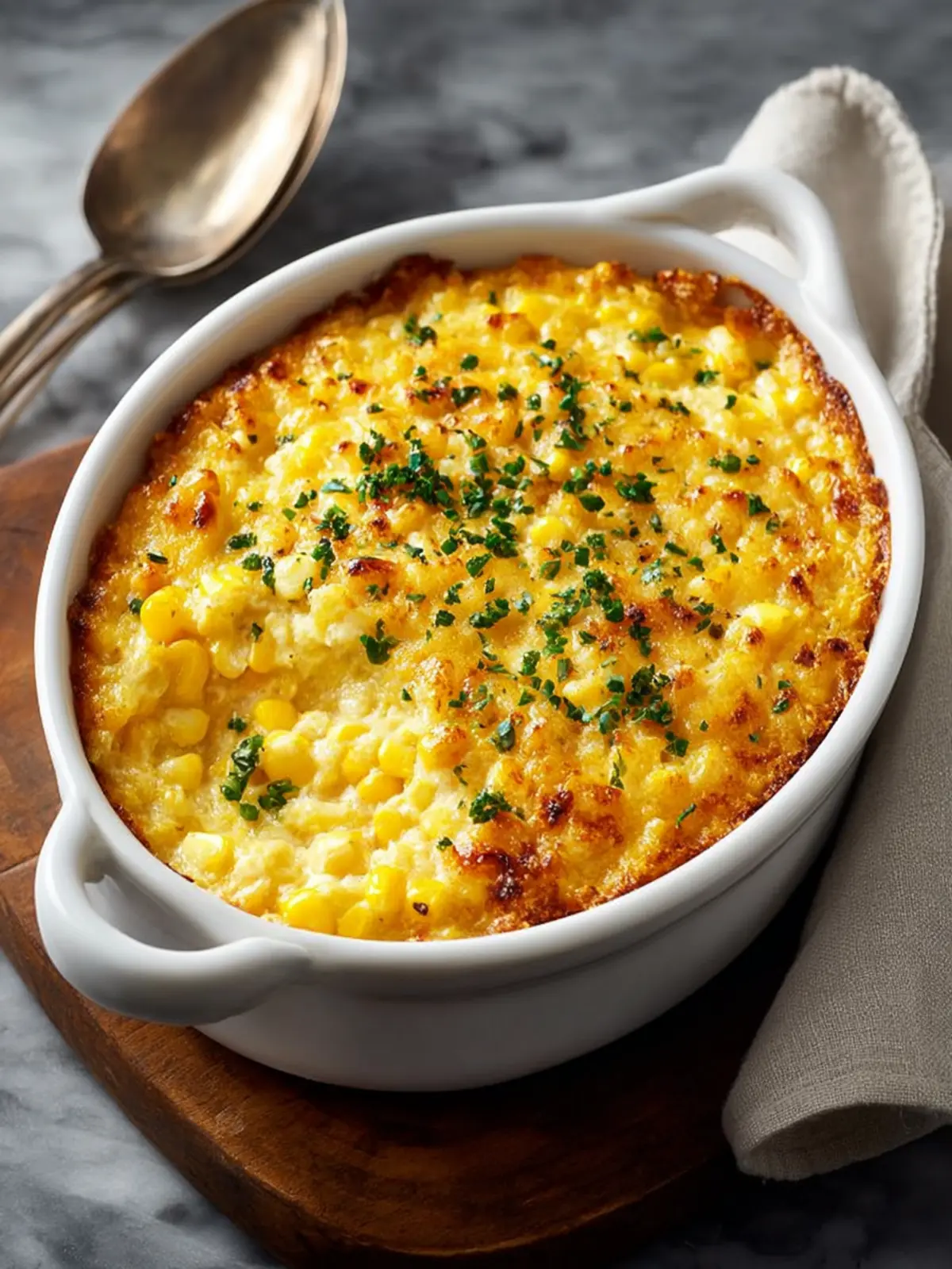 Ultra-Creamy Cheesy Corn Casserole (The Ultimate Comfort Side Dish) First Image