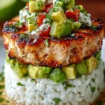 Honey Lime Chicken & Avocado Rice Stack for Quick Taco Night First Image