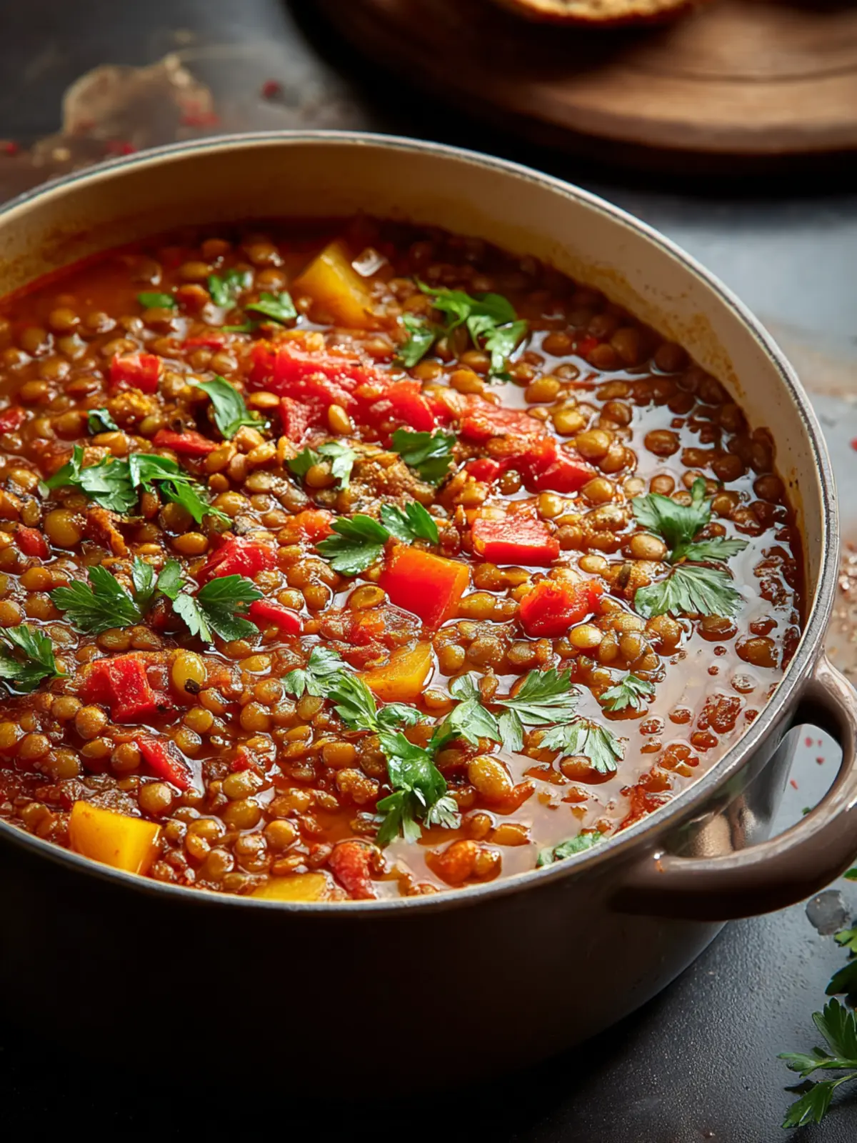 Discover Sweet and Spicy Harissa Lentil Stew Delight First Image