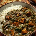 Flavorful Spinach and Mushroom Curry - Easy Indian Recipe First Image