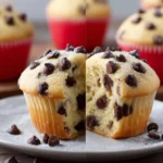 Bakery-Style Chocolate Chip Muffins (Easy Recipes) First Image