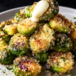 Crunchy Crispy Parmesan Crusted Brussels Sprouts Delight First Image