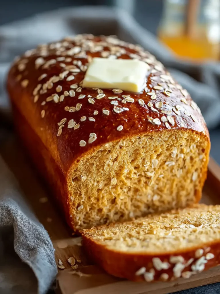 Homemade Honey Cinnamon Oatmeal Bread: Easy & Delicious! First Image