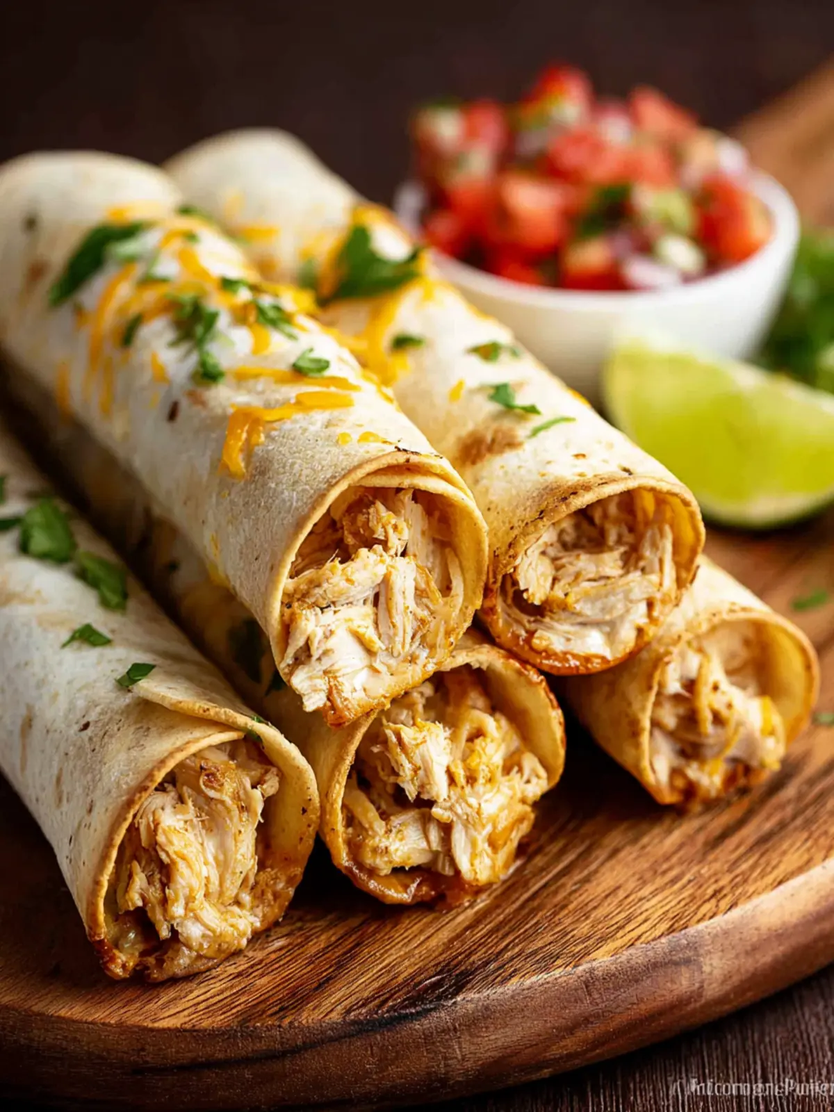 Crock Pot Chicken Taquitos First Image