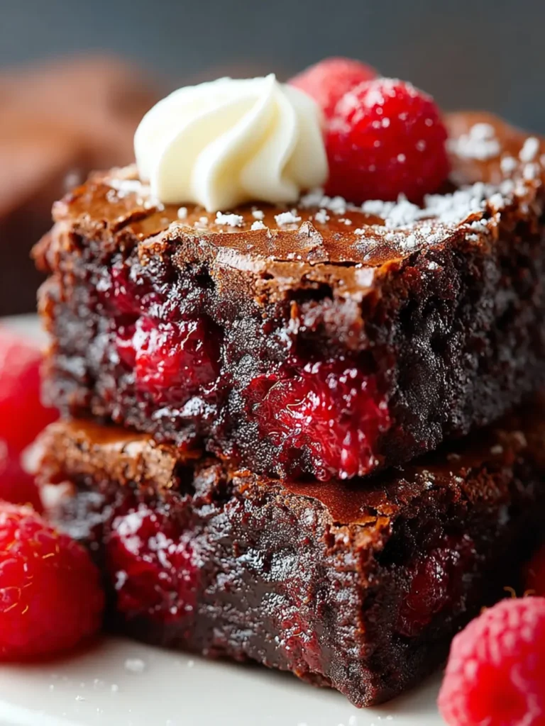 Raspberry Brownies: The Ultimate Fudgy & Fruity Dessert! First Image