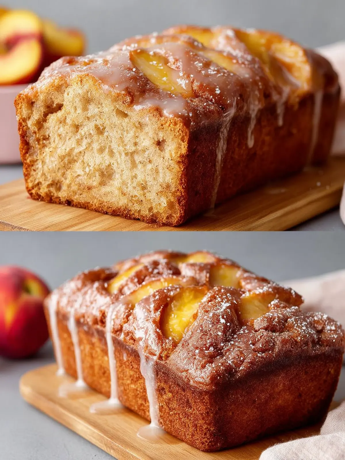 Easy Cinnamon Peach Bread Recipe First Image
