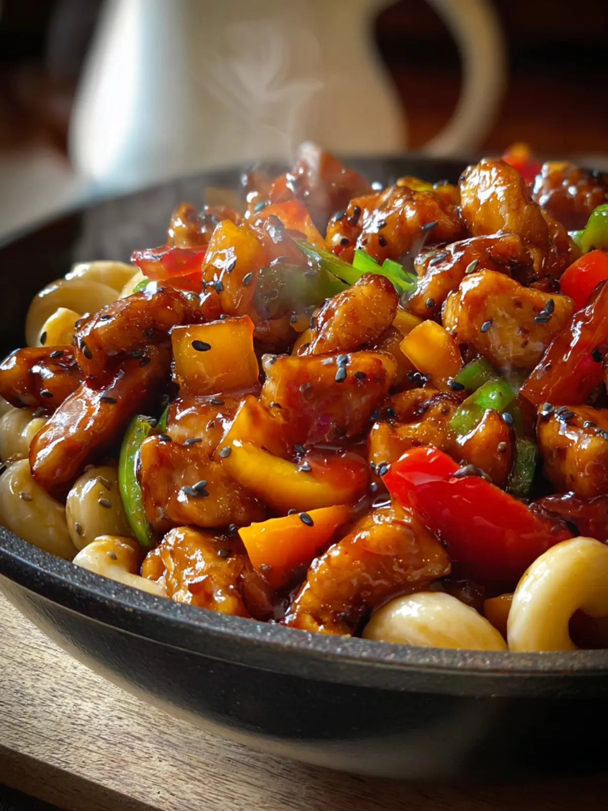 Sweet & Spicy Honey Pepper Chicken Mac for Flavor Lovers First Image