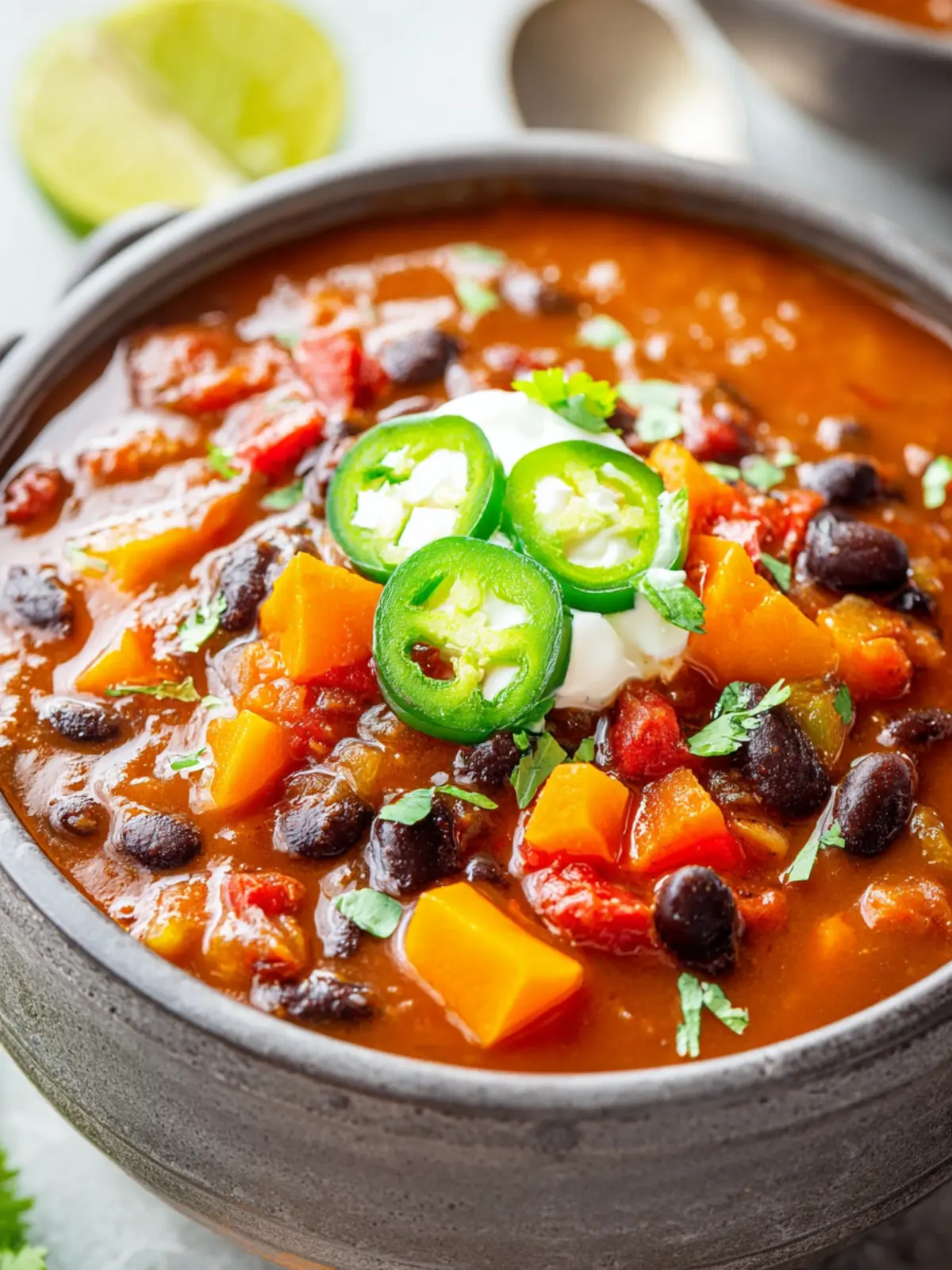 Sweet Potato Black Bean Chili First Image