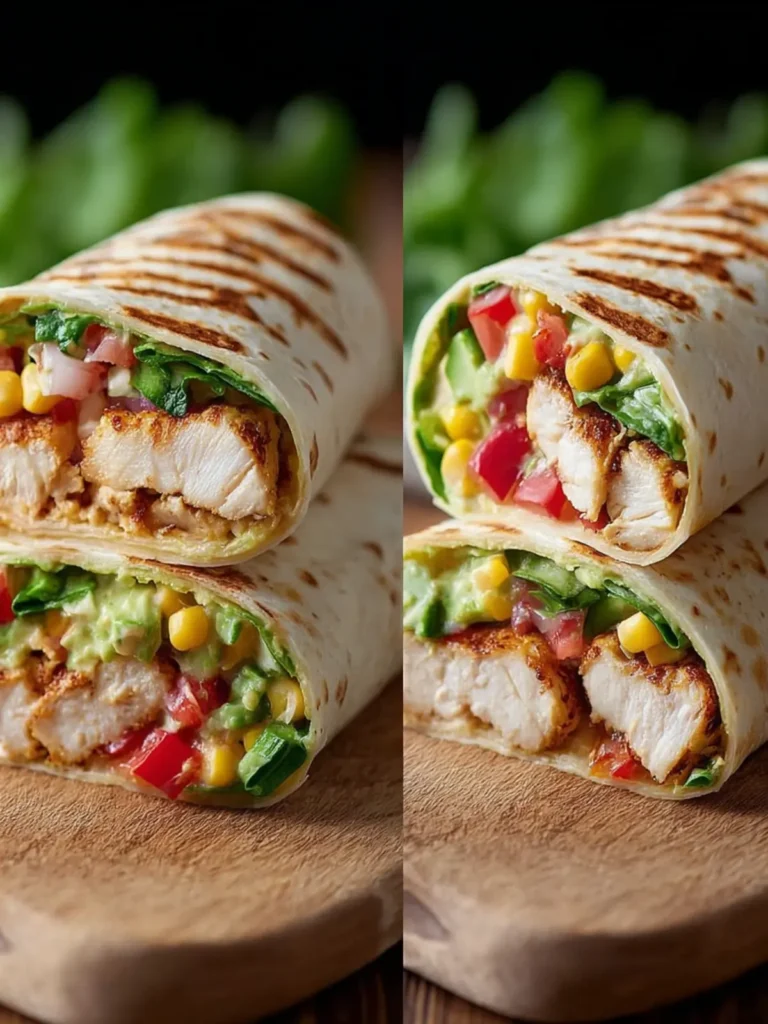 Crunchy Southwestern Chicken Wrap Recipe First Image