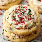 Soft and Chewy Christmas Sprinkle Sugar Cookies First Image