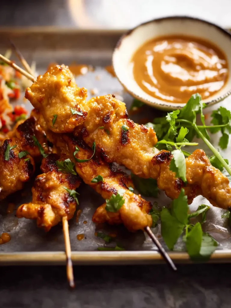 Chicken Satay with Peanut Sauce First Image