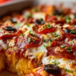 Chopped Biscuit Pizza Casserole First Image