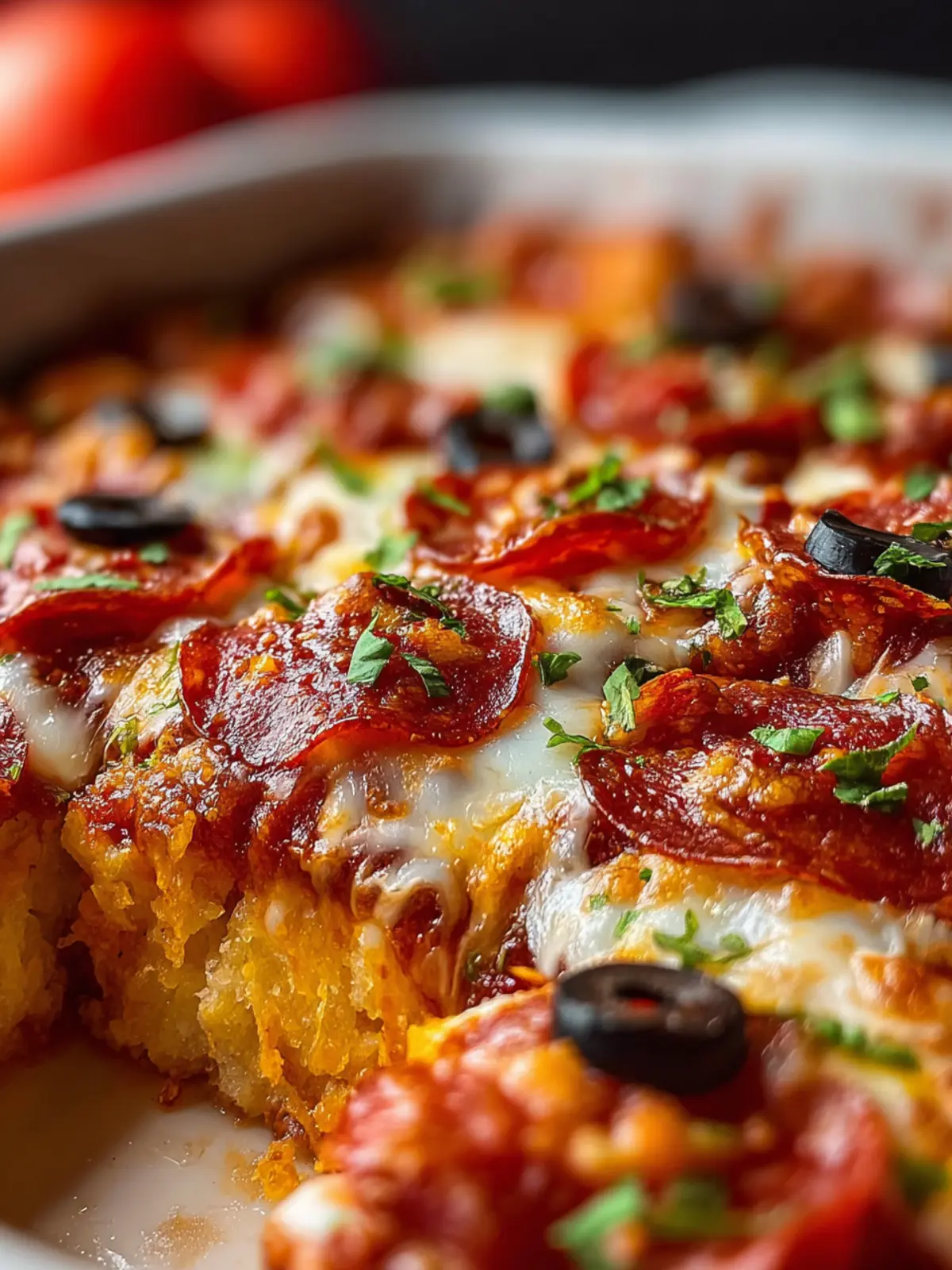 Chopped Biscuit Pizza Casserole First Image