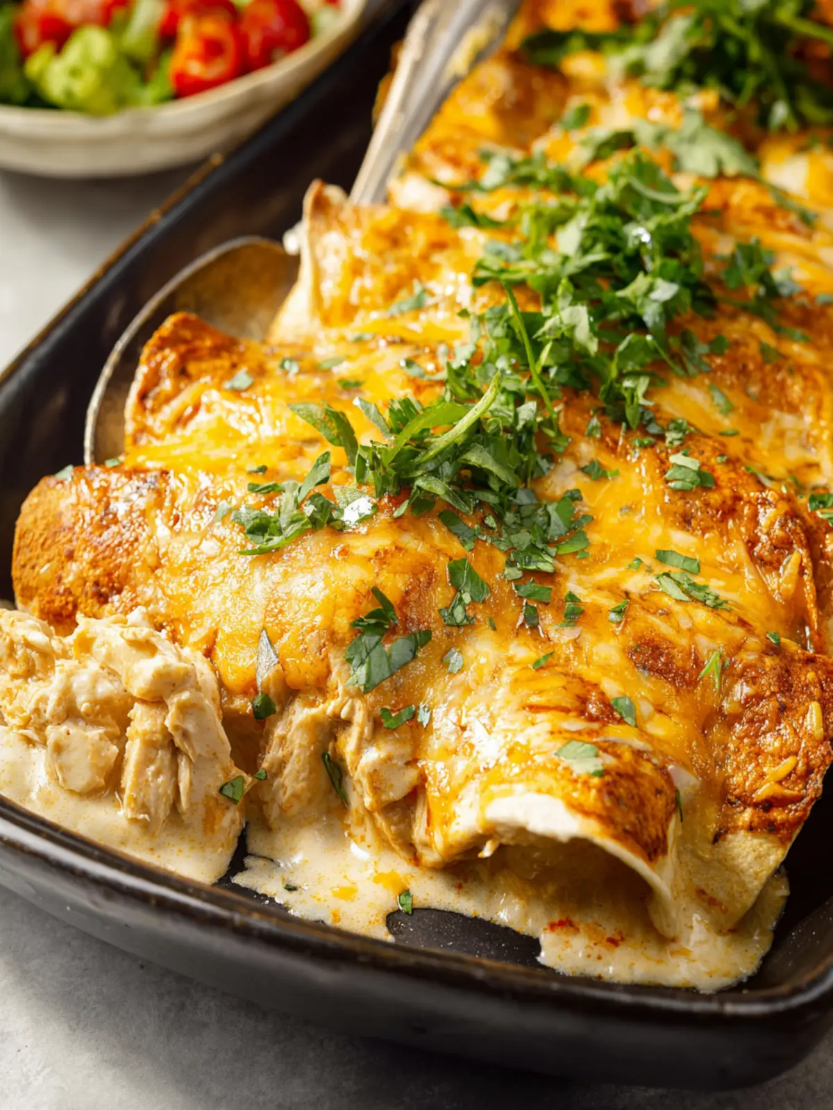 Creamy Chicken Enchiladas First Image