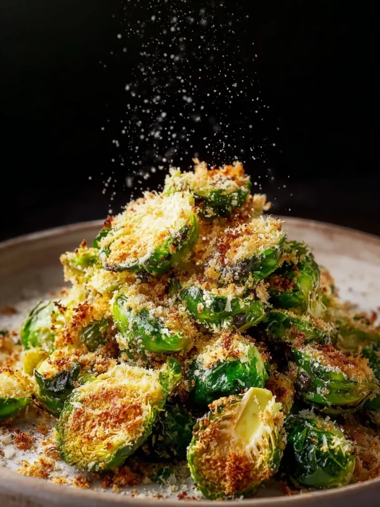 Crispy Parmesan-Crusted Roasted Brussels Sprouts First Image