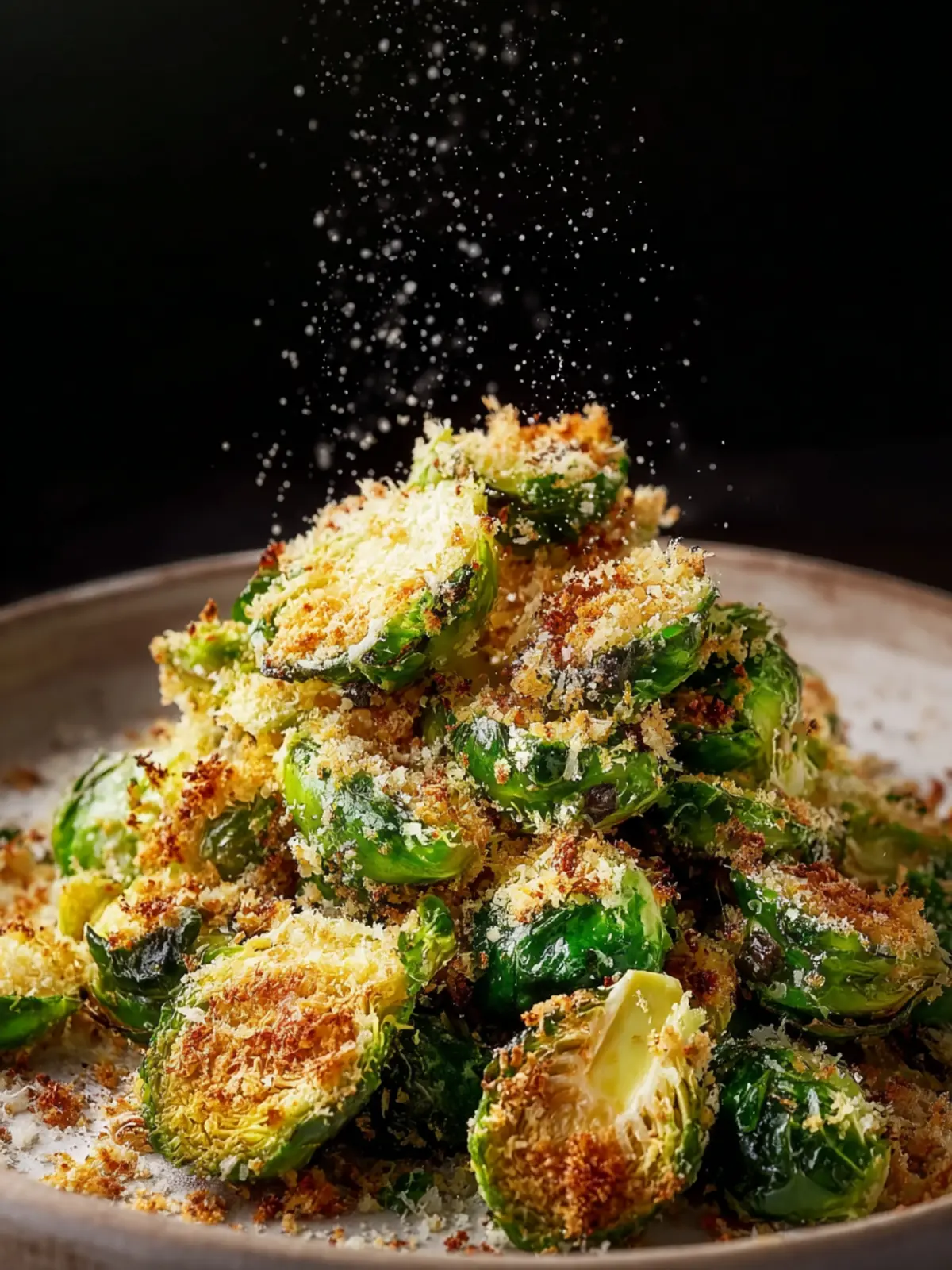 Crispy Parmesan-Crusted Roasted Brussels Sprouts First Image