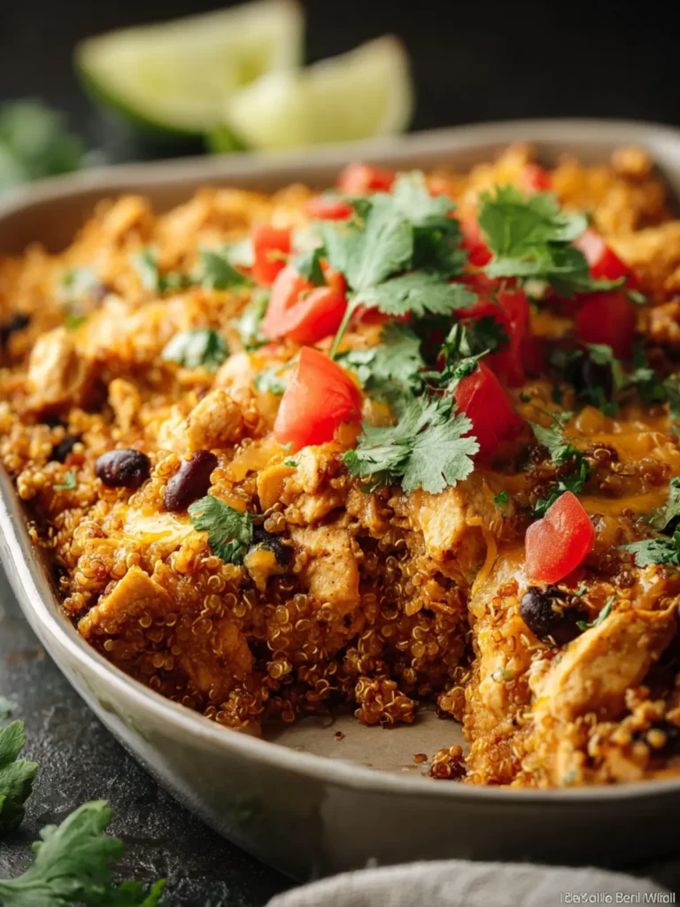 Chipotle Quinoa Casserole with Chicken First Image