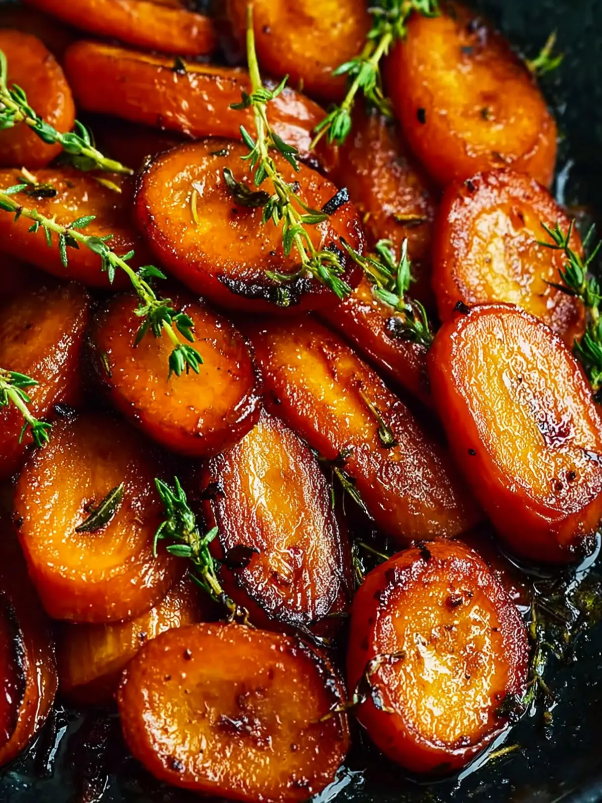 Honey Roasted Carrots with Thyme First Image