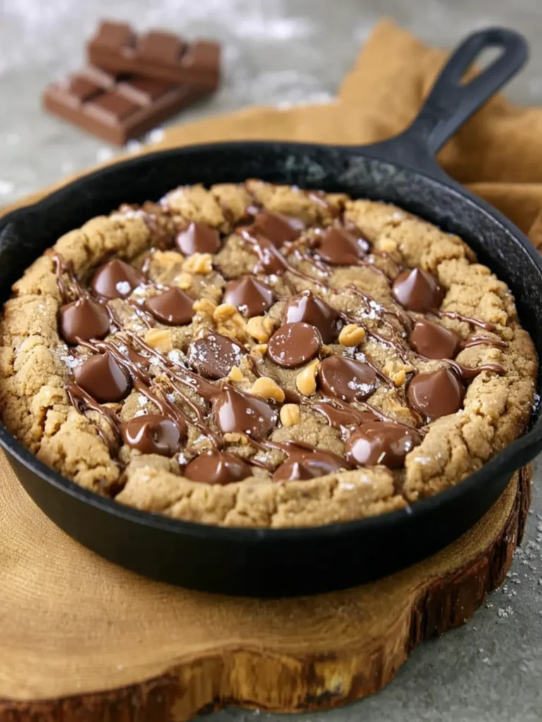 Peanut Butter Cup Skillet Cookie First Image