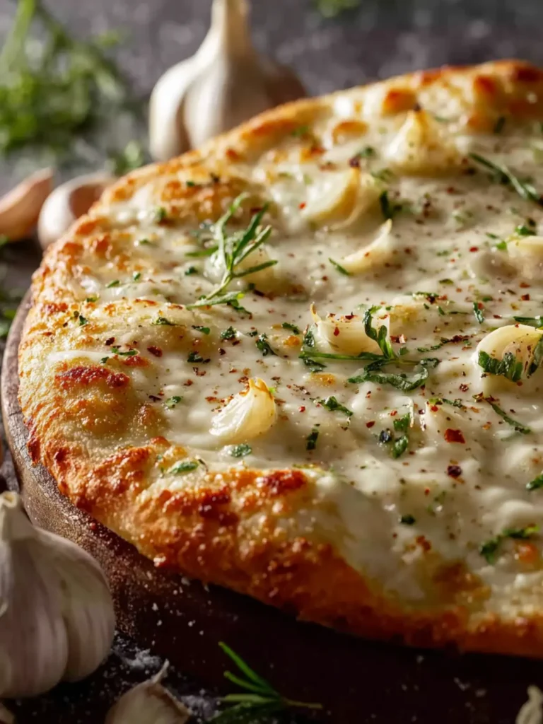 Creamy White Garlic Pizza Sauce First Image