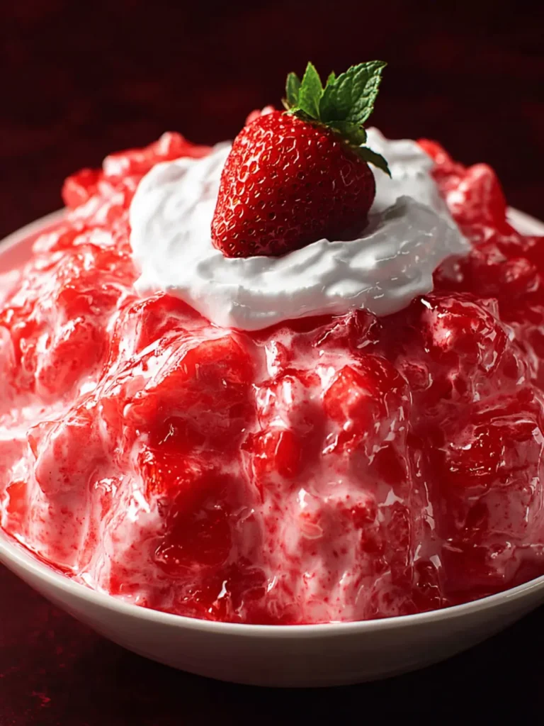 Strawberry Jello Fluff Salad First Image