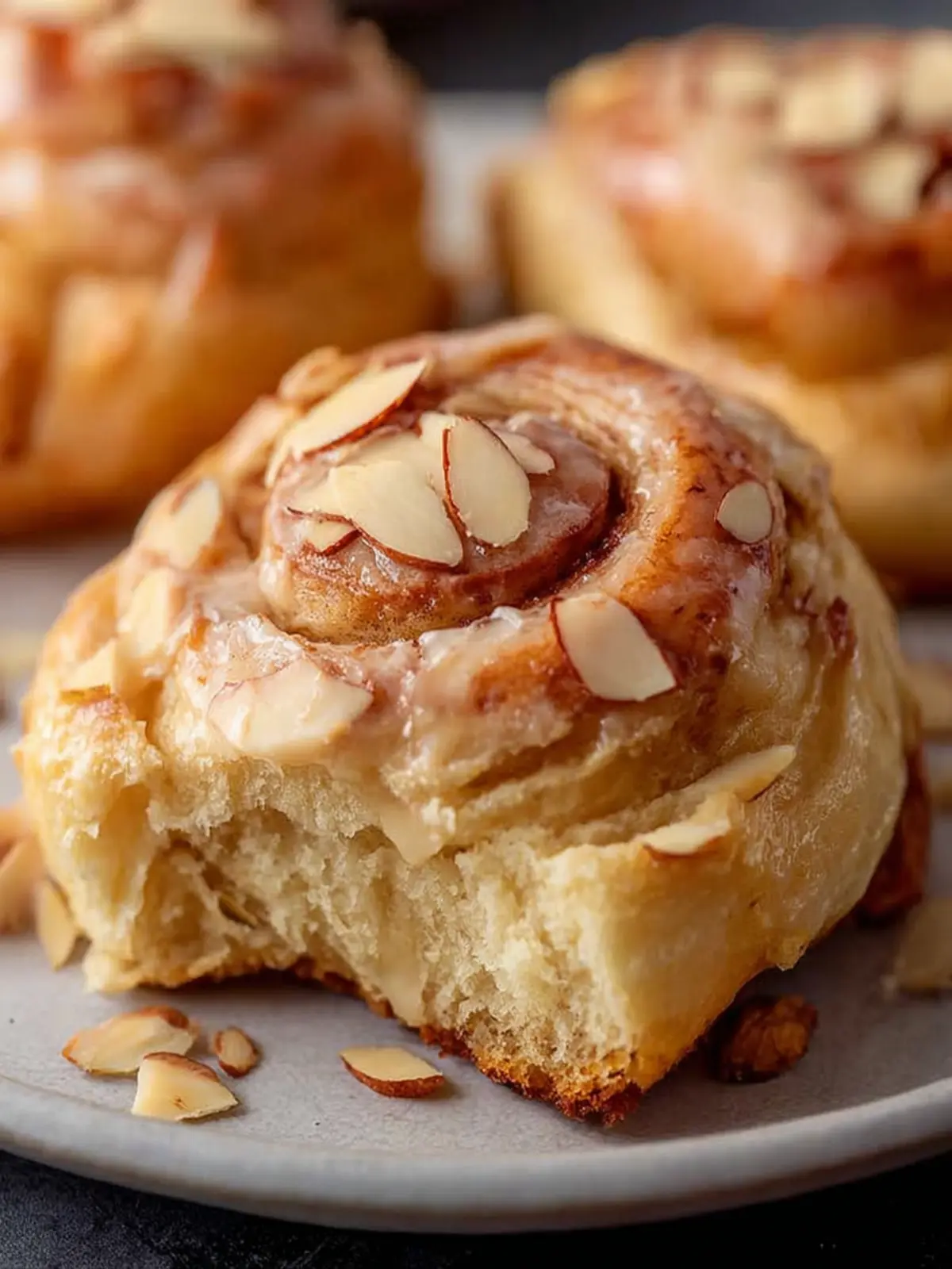 Almond Croissant Cinnamon Rolls (Bakery-Style, Soft & Buttery) First Image