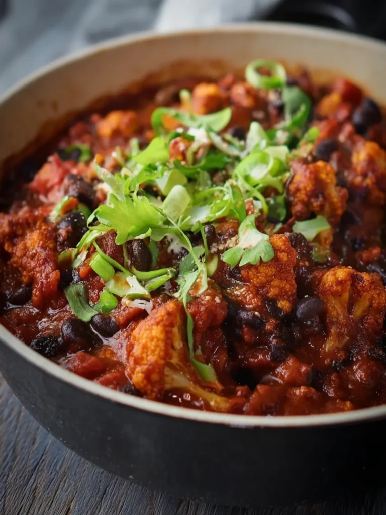 Cauliflower Black Bean Chili First Image