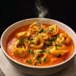 Cheesy Tomato Tortellini Soup First Image