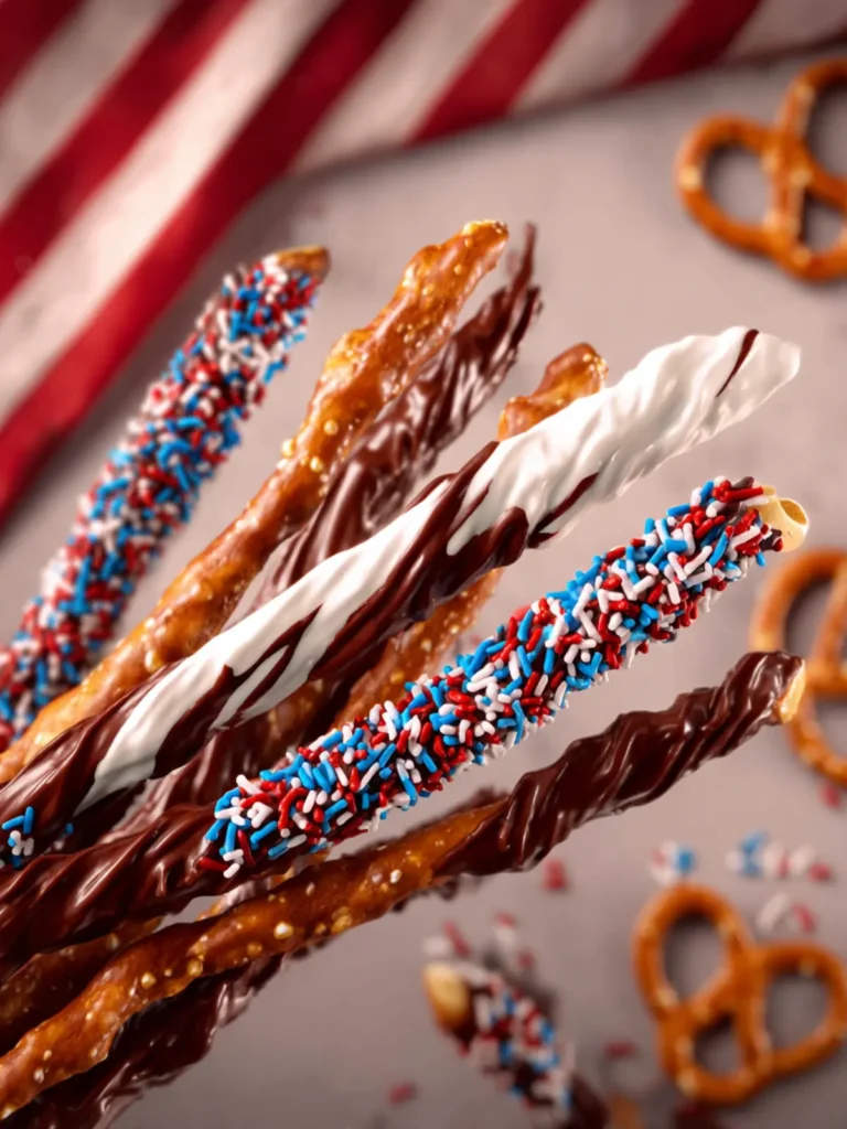 Chocolate Covered Pretzel Rods First Image
