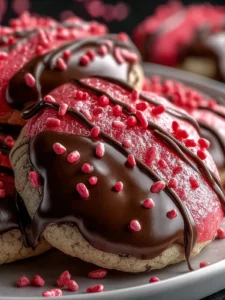 Decadent Chocolate Covered Strawberry Cookies First Image
