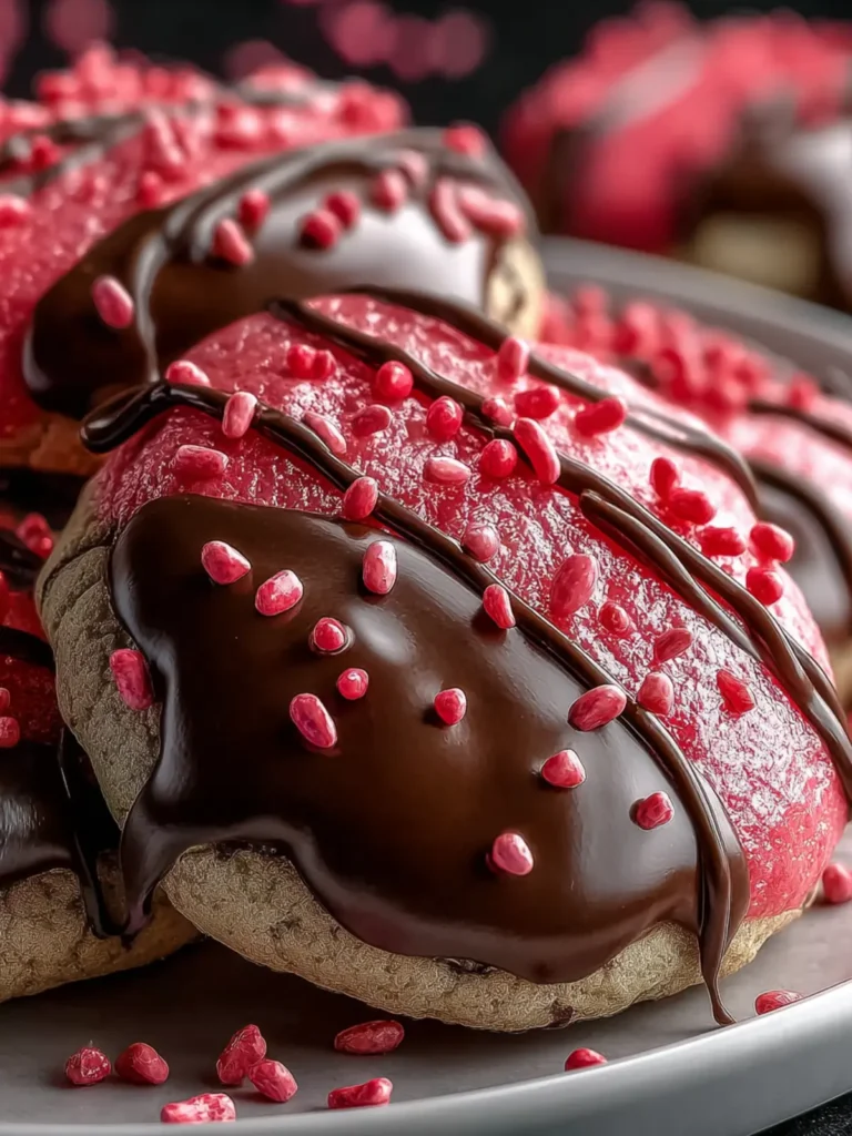 Decadent Chocolate Covered Strawberry Cookies First Image