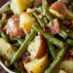 Slow Cooker Green Beans and Potatoes with Bacon First Image