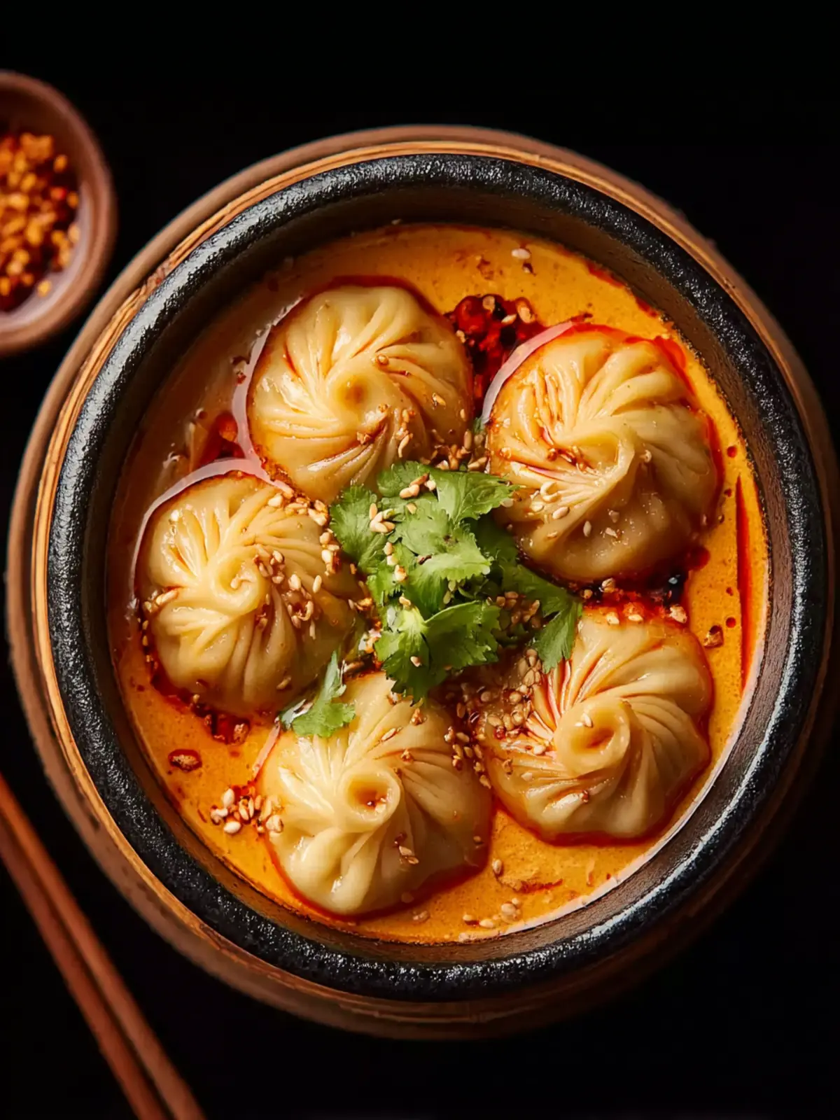 Soup Dumplings in Creamy Gochujang Sauce First Image