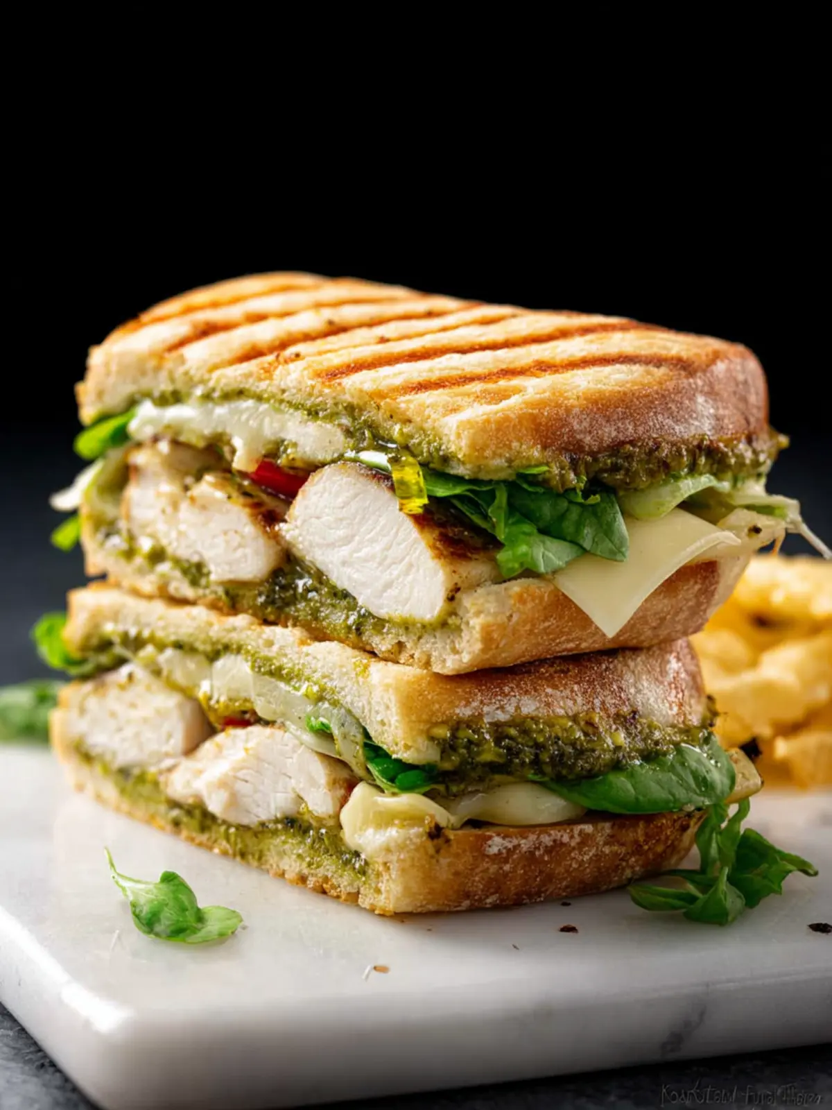 Chicken Pesto Panini: Irresistibly Cheesy and Homemade Delight