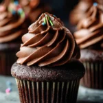 Decadent Chocolate Cupcakes with Chocolate Buttercream Frosting First Image