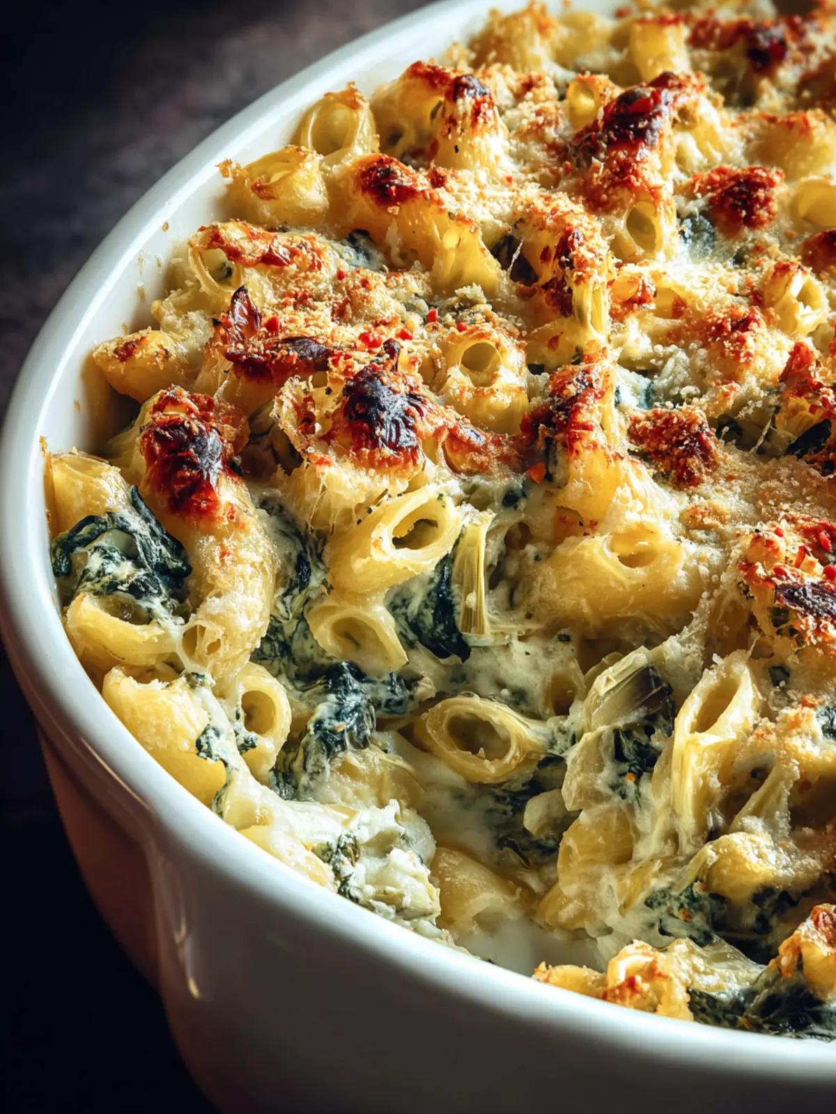 Irresistible Spinach and Artichoke Baked Pasta Recipe First Image