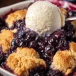 Keto Blueberry Cobbler First Image
