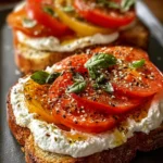 Ricotta and Tomato Sourdough Toast – Easy Gourmet Breakfast First Image
