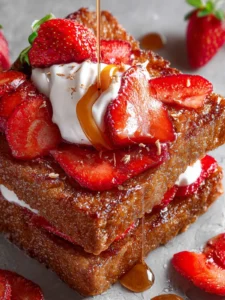 Strawberry Honey Butter Toast First Image
