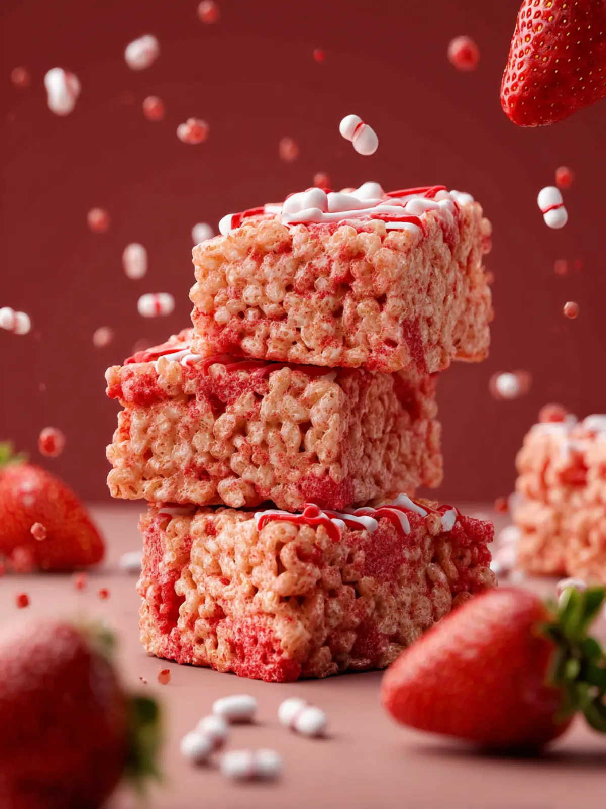 Strawberry Rice Krispie Treats First Image